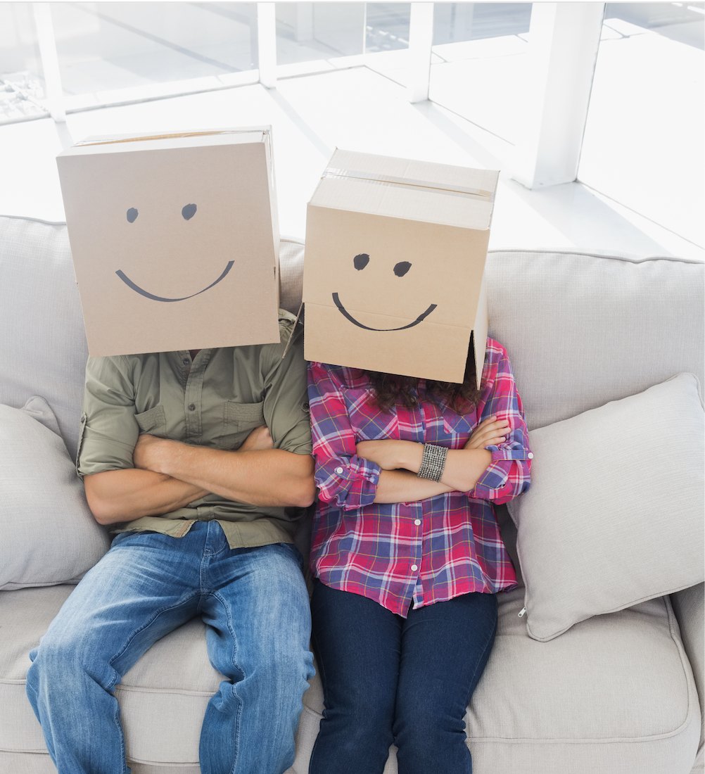 Happy couple practicing the winning strategies